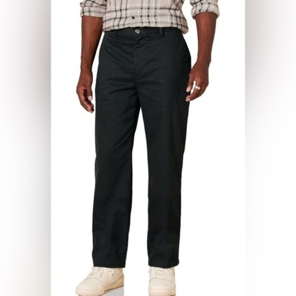 Amazon Essentials Men's Classic-Fit Wrinkle-Resistant Flat-Front Pants 48W x 35L